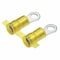 Panduit Ring Terminal, #6 Stud Size, 12 AWG, 600 V, Nylon Insulated, Yellow, 2000 PK PN12-6HDR-2K - alternate 2